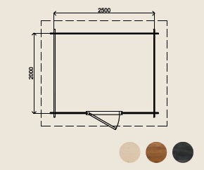 Gartenhaus Eberswalde 250 cm x 200 cm
