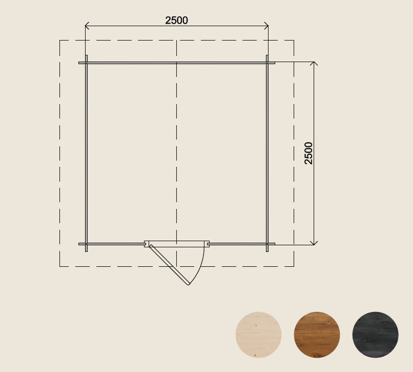 Gartenhaus Eschweiler 300 cm x 200 cm