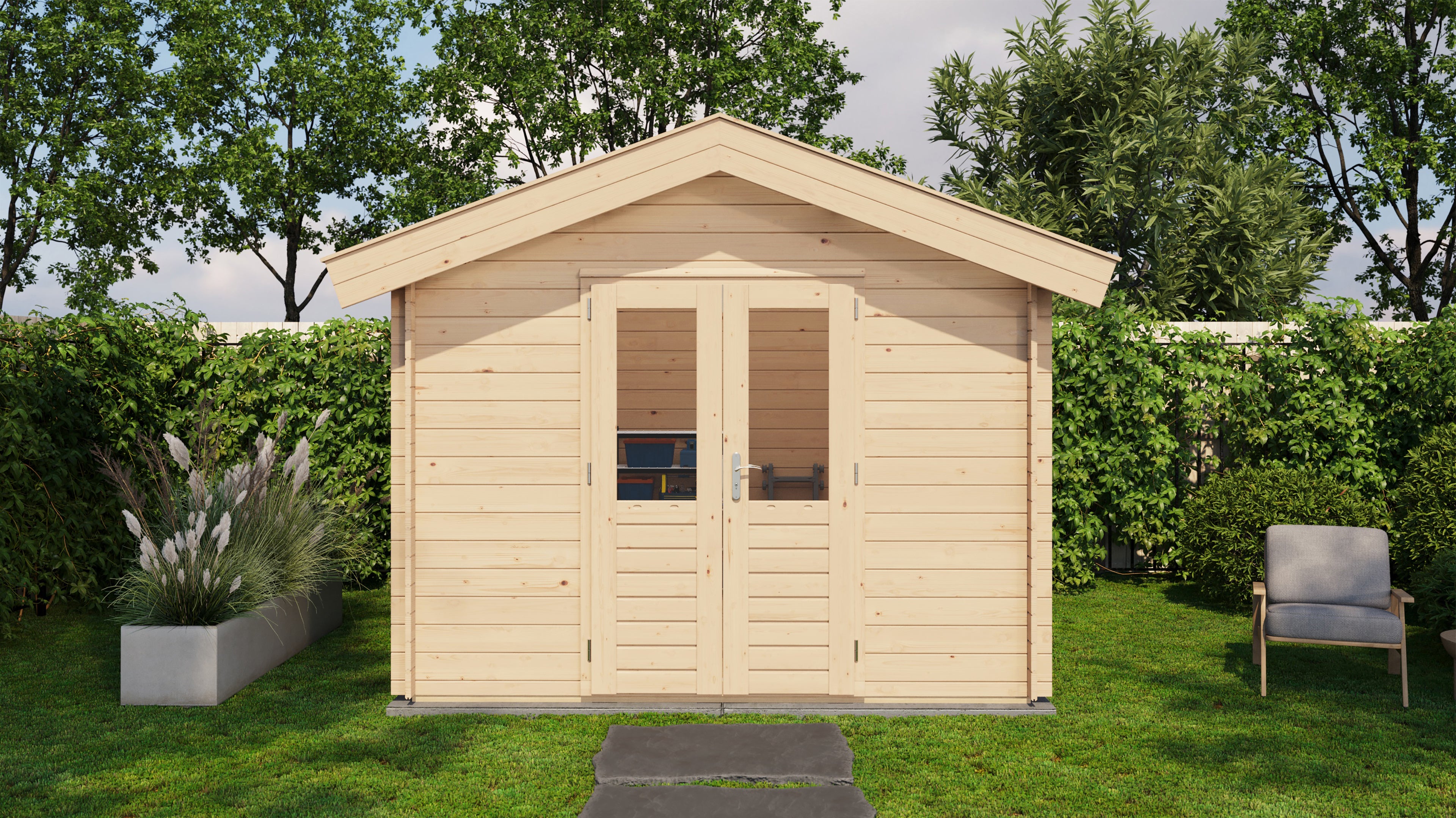 Gartenhaus Friedrichshafen 300 cm x 300 cm
