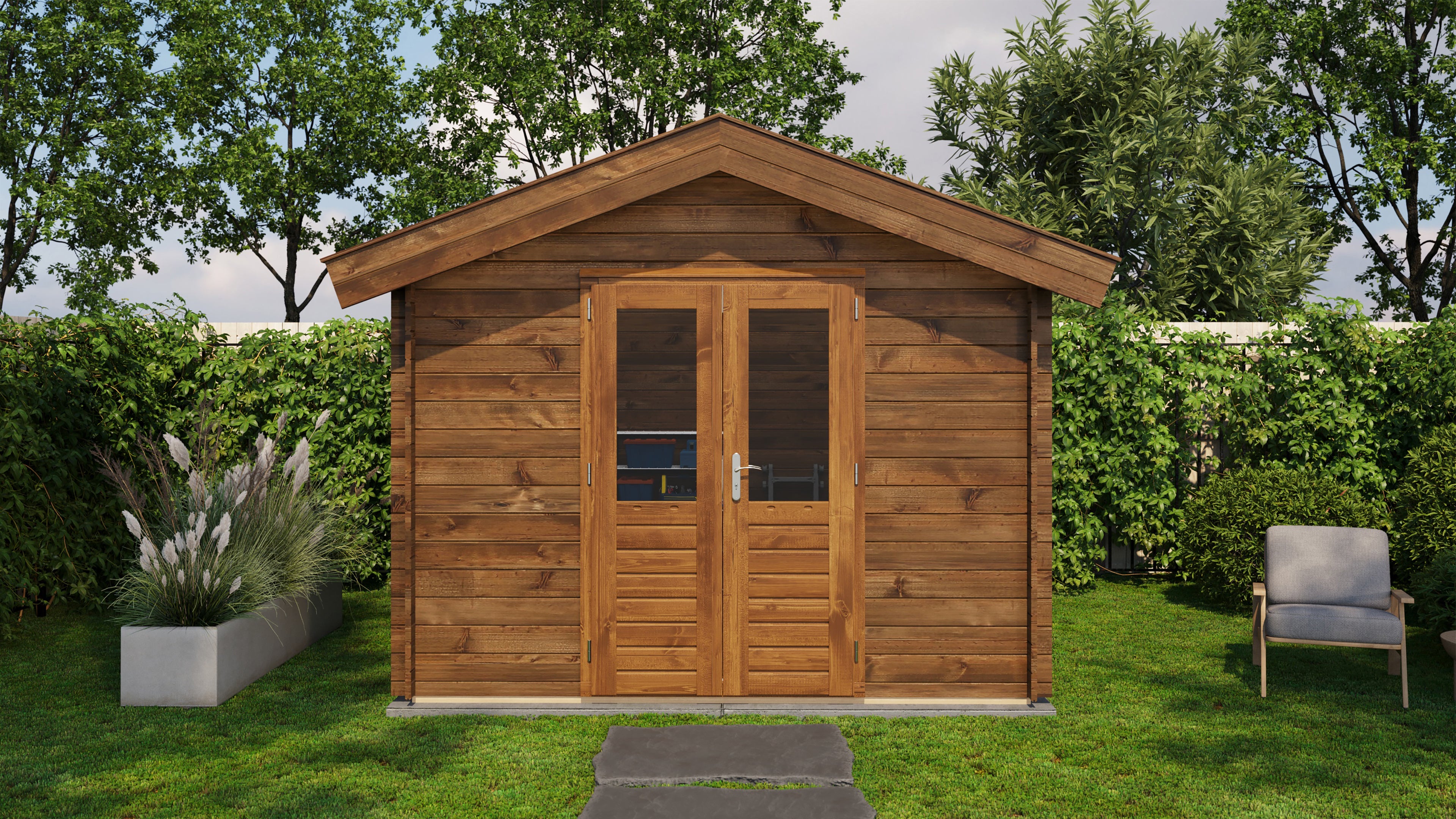 Gartenhaus Friedrichshafen 300 cm x 300 cm