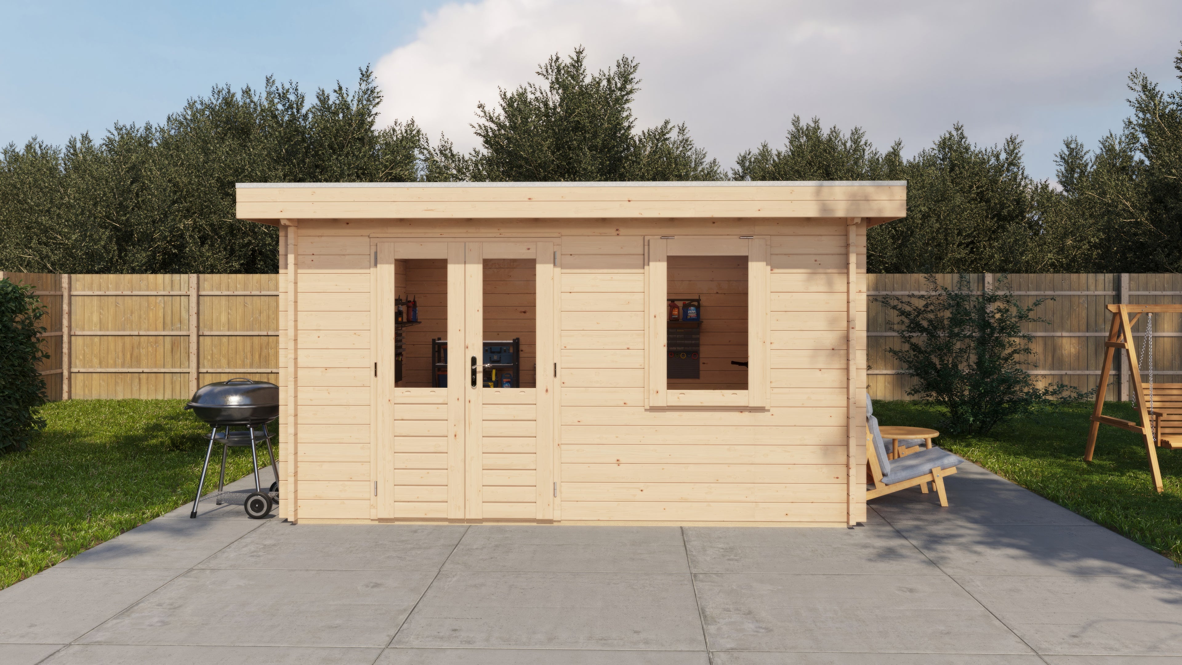 Gartenhaus Coburg 400 cm x 400 cm