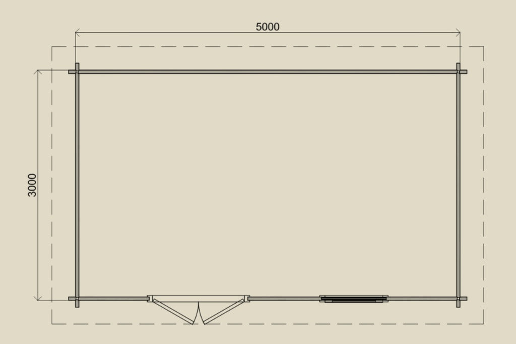 Gartenhaus Bergisch Delmenhorst 500 cm x 300 cm
